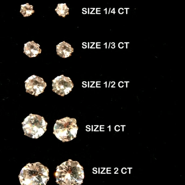 Stud Earrings - crystal clear