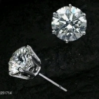 Stud Earrings - crystal clear