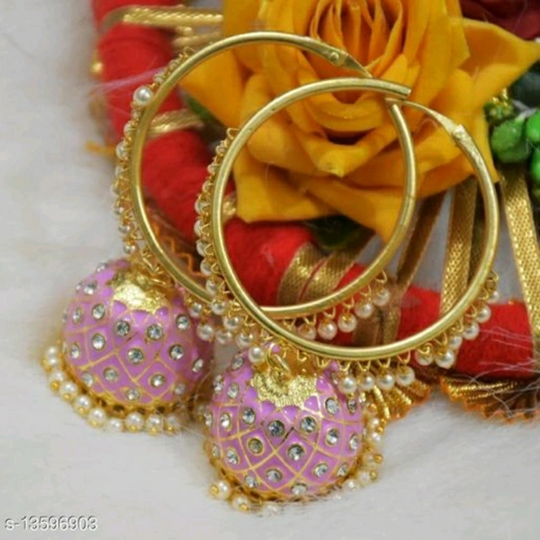 Earrings - Baby pink