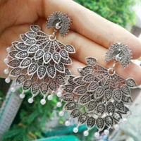 Earrings - Silver white