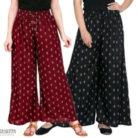 Palazzos For Women - Black blue, 28