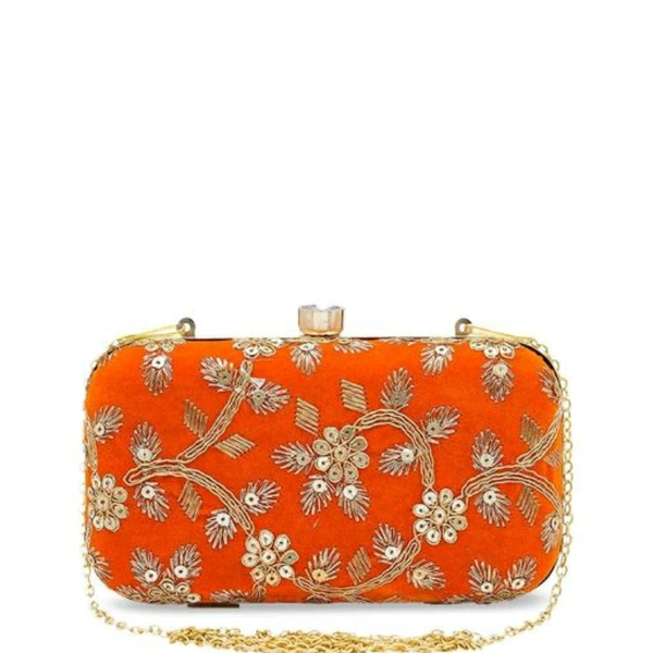 Clutches For Women - Orange, Free size