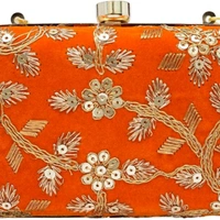 Clutches For Women - Orange, Free size