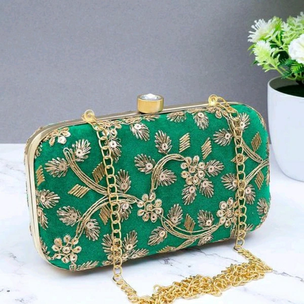 Clutches For Women - Green, free size