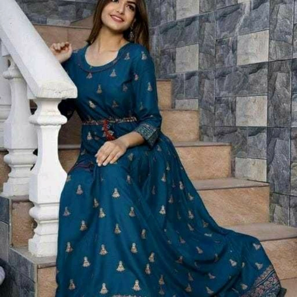 Kurtis For Women - Blue, XL