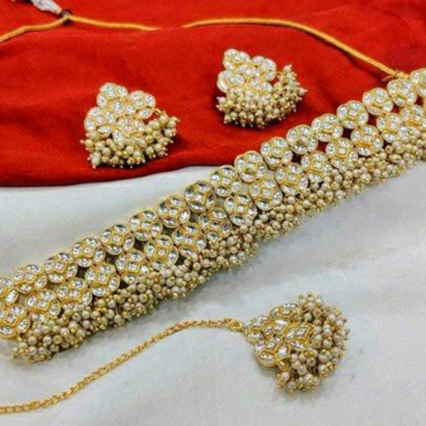 Choker Set - Free size, Golden
