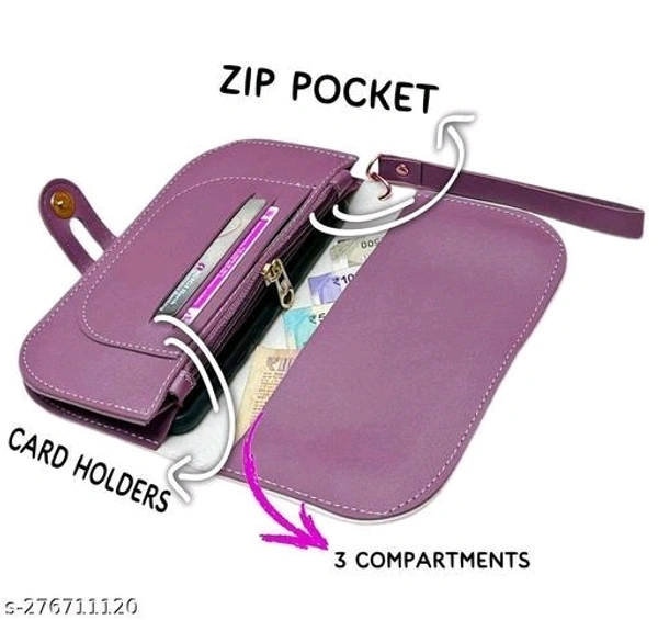 Clutch For Women - Violet Eggplant