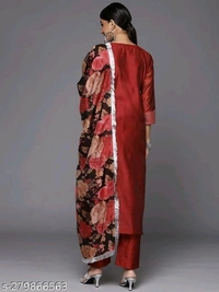 Kurti Set For Women  - Guardsman Red, M