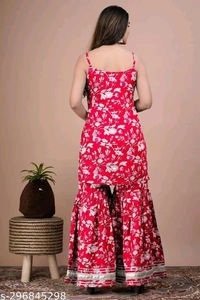Sharara Set For Women  - Red, S