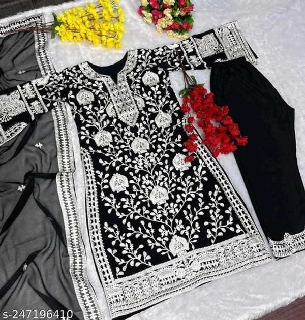 Kurti Set For Women  - Black, M