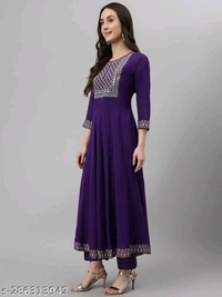 Kurti Set For Women  - Pigment Indigo, M
