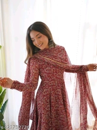 Gown For Women  - Bright Red, XXL