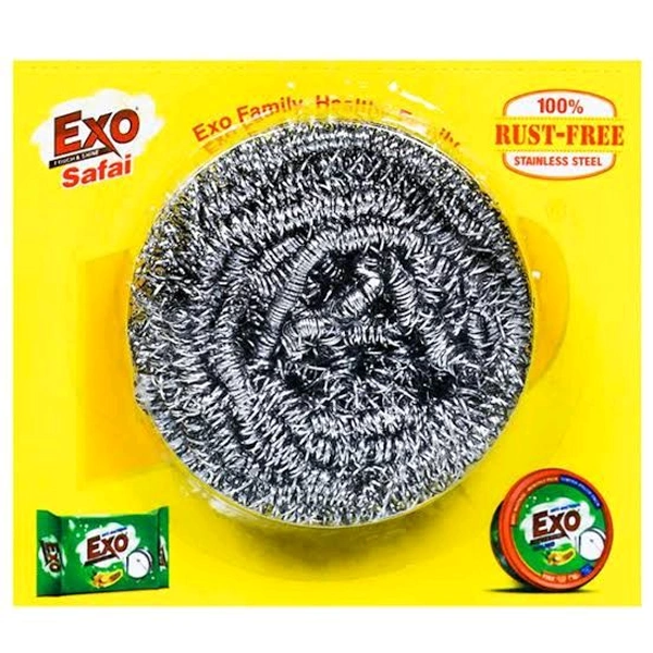 Exo Steel Scruber (Bartan Safai Scruber) Useful With Surf Sabun - 11g