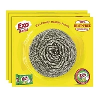 Exo Steel Scruber (Bartan Safai Scruber) Useful With Surf Sabun - 11g