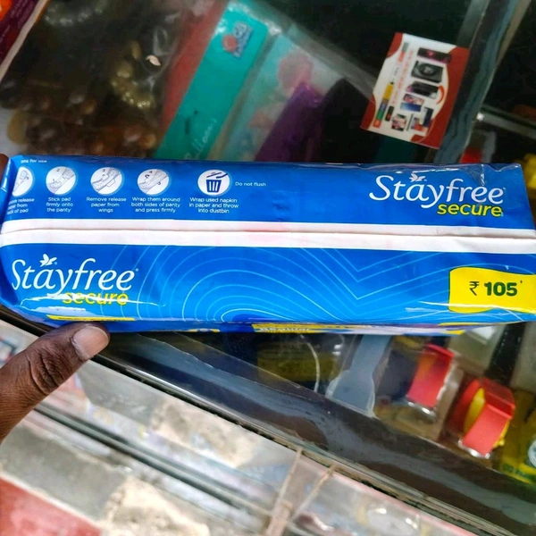 Stayfree Secure Cotton Comfort Pad Whisper - 18 Untis