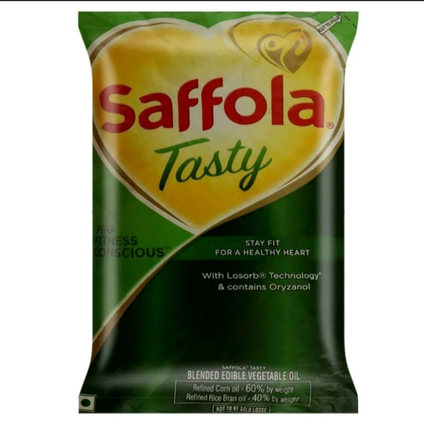 Saffola Tasty Corn Based Blended Oil  - 1 Liter