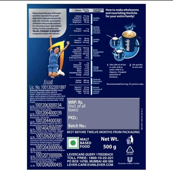 Horlicks Classic Malt - 500gm