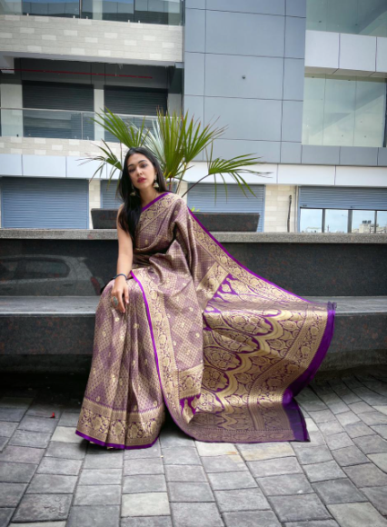 Buy KANJEEVARAM SOFT SILK SAREE WITH BLOUSE Online In India At Discounted  Prices