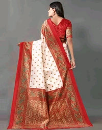Glamarous Mysore Silk Saree. The Mysore saree is the epitome of timeless elegance and sophistication, crafted from the finest silk to exude a luxurious sheen and softness.  - Free Size