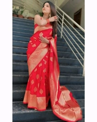 AVANTIKA FASHION kanjivaram silk saree. The Avntika Fashion Kanjivaram Silk Saree is a stunning blend of tradition and elegance, crafted with premium-quality silk that reflects the essence of heritage.  - Free Size