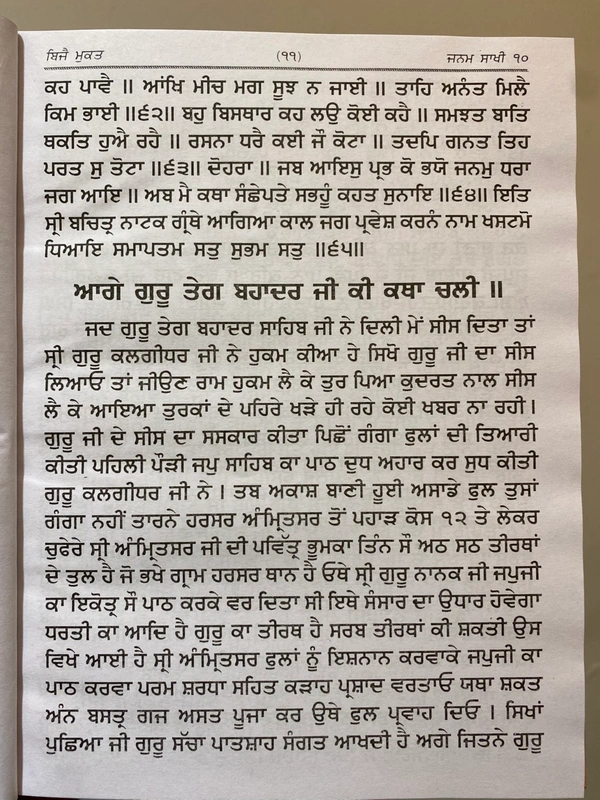 Chattar Singh Publications ਸੌ ਸਾਖੀ ( ਸਭ ਤੋਂ ਪੁਰਾਤਨ ਲਿਖਤੀ ਖਰੜੇ ਅਨੁਸਾਰ ਪਾਤਿਸ਼ਾਹੀ ਦਸਵੀਂ ਦੀ ਮੁਕੰਮਲ )