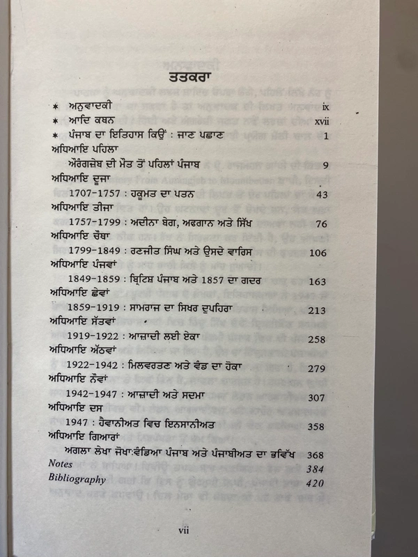 Unistar Publication ਪੰਜਾਬ ਔਰੰਗਜ਼ੇਬ ਤੋਂ ਮਾਊਂਟਬੈਟਨ ਤੱਕ ਦਾ ਇਤਿਹਾਸ 