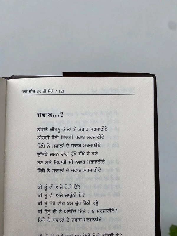 UDA Publication ਇੱਕੋ ਚੀਜ਼ ਗਵਾਚੀ ਮੇਰੀ ॥ Ikko Cheez Gawachi Meri 