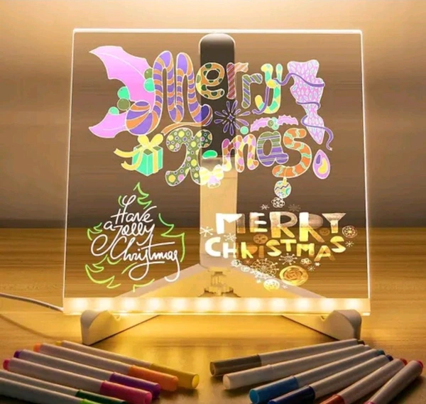3D Acrylic Writing Board With PenName: 3D Acrylic Writing Board With Pen3D Acrylic Led Message Board