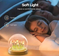 DHARAent. Tulip Night Light LED Decorations Lamp,Glass Artificial Tulip-s Bedroom Flower Table Lamp,Birthday Mothers Day Gifts for Girlfriend Mom Women Her Wife Sister GirlsName: DHARAent. Tulip Night Light LED Decorations Lamp,Glass Artificial Tulip-s Bedroom Flower Table Lamp,Birthday Mothers Day Gifts for Girlfriend Mom Women Her Wife Sister GirlsMaterial: CrystalIs Assembly Req