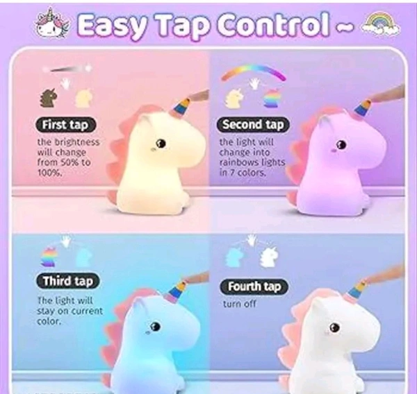 Unicorn Night Lights for Girls Bedroom, Cute Kids Night Light, Rechargeable LED Night Light Lamp, Squishy Kawaii NightLights for Baby Nursery Children Toddlers Teen GirlsName: Unicorn Night Lights for Girls Bedroom, Cute Kids Night Light, Rechargeable LED Night Light Lamp, Squishy Kawaii NightLights for Baby Nursery Children Toddlers Teen GirlsMaterial: OthersIs Assembly Required: 