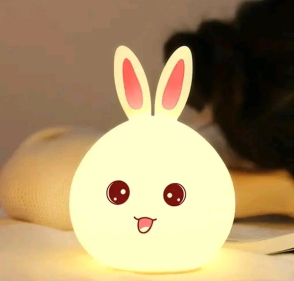  Rabbit Silicone Lamp Nursery Lamps for Room Portable LED Bunny Lamp USB Rechargeable Children Night LightName:  Rabbit Silicone Lamp Nursery Lamps for Room Portable LED Bunny Lamp USB Rechargeable Children Night LightMaterial: OthersIs Assembly Required: NoType of Bulb: LEDPower Source: Battery PoweredProduct Breadth: 7 cmProduct Height: 16 cmProduct Length: 12 cmNet Quantity (N):