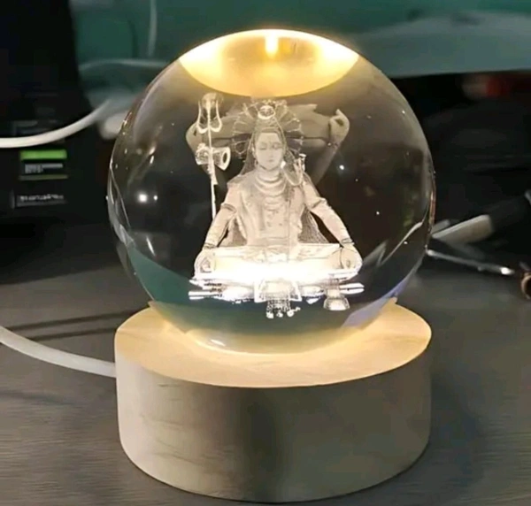 3D SHIV CRYSTAL LIGHT 