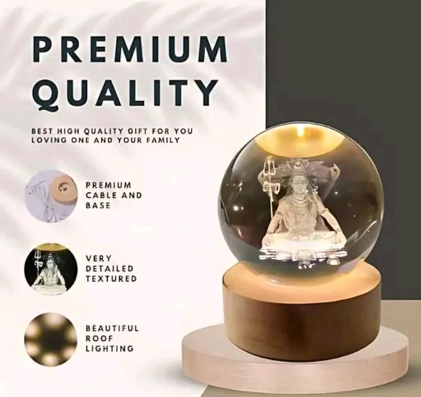 3D SHIV CRYSTAL LIGHT 