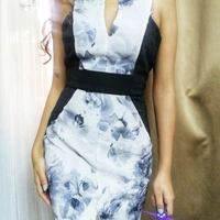 Cooper St. Fitted Dress  - B&W, S