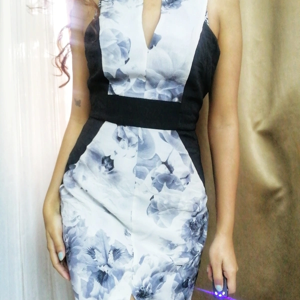 Cooper St. Fitted Dress  - B&W, S