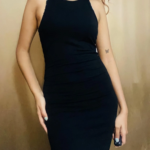 F21 Bodycon Dress - Black, S