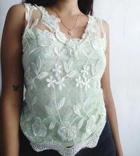 Green Fairy Top - S, Pastel Green