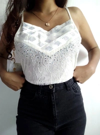 Bling Cami - Cream, S