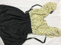 Polka Dot Dress - Beige/Black, Xs