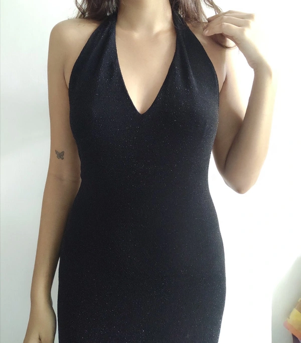 Promod Backless Prom Dress - Black, S