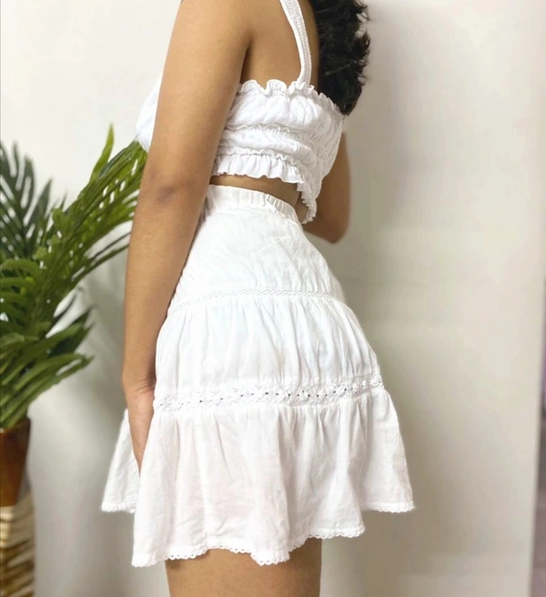 Lucy Love Co Ord - White , Xs-S
