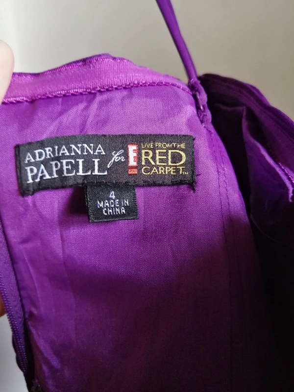 Adrianna Papell Red Carpet Dress - S, Purple
