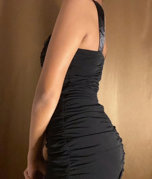 Charlotte Russe Ruched Dress - Black , S