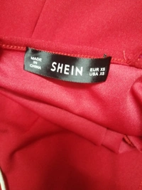Shein Assymetrical Dress - Red, Xs