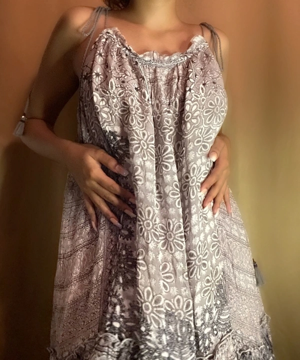 Label Ritu Kumar Dress - Grey , 3