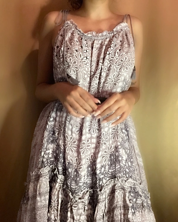 Label Ritu Kumar Dress - Grey , 3
