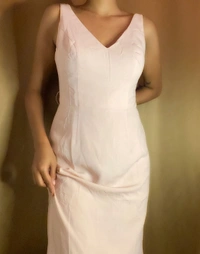 Vera Wang Bridesmaid Dress - Blush Pink, 4