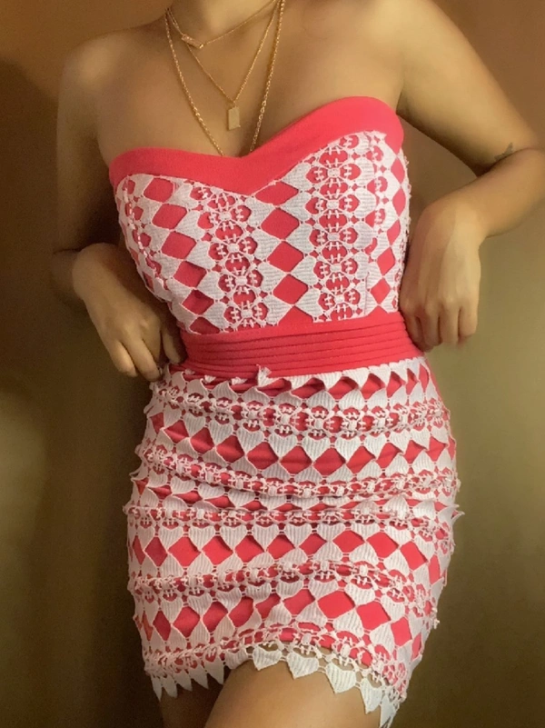 Barbie Dreams Tube Dress - Hot pink , S