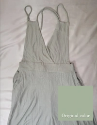 Sage Backless Jumpsuit/Overall  - Sage, S-M