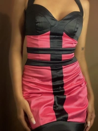 Jane Norman Bustier Dress - Hot Pink, S